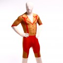 Orange Morph Suits Full Body Halloween Spandex Holiday Unisex Cosplay Zentai Suit