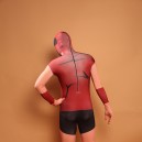 Red Armor Full Body Halloween Spandex Holiday Unisex Cosplay Zentai Suit
