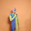 Split Color Full Body Halloween Spandex Holiday Unisex Cosplay Zentai Suit