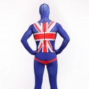Uk National Flag Full Body Halloween Spandex Holiday Unisex Cosplay Zentai Suit