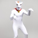 Supply White Animal Monster Cartoon Full Body Halloween Spandex Holiday Unisex Cosplay Zentai Suit