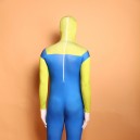 Yellow and Blue Big Beard Digital Full Body Halloween Spandex Holiday Unisex Cosplay Zentai Suit