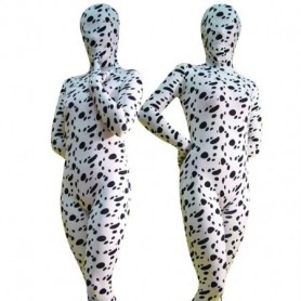 Fullbody Full Body Dalmatian Print Spandex  Morph Zentai Suit