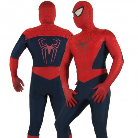 Cheap Red Lycra Spandex Unisex Spiderman Costume