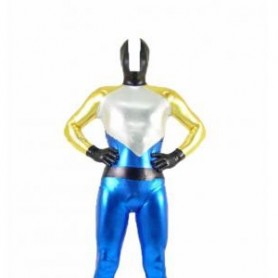 Four-Color Shiny Metallic Unisex Morph Zentai Suit