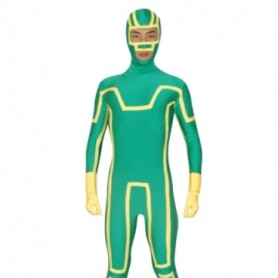 Green Unisex Lycra Morph Zentai Suit
