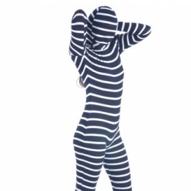 Zebra Lycra Spandex Unisex Morph Zentai Suit