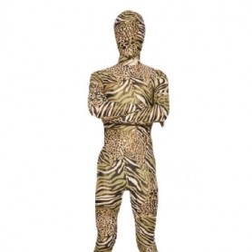Zebra Pattern Unisex Lycra Morph Zentai Suit