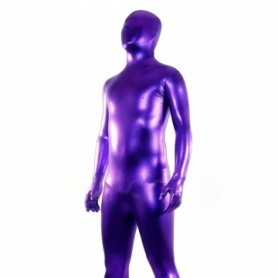 Classic Purple Shiny Metallic Unisex Morph Zentai Suit