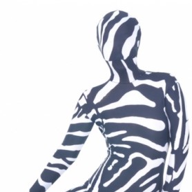 Sexy Zebra Lycra Morph Zentai Suit