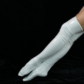 ZENTAI White PVC Stockings
