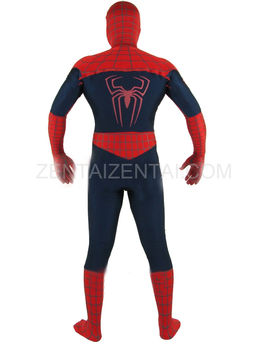 Cheap Red Lycra Spandex Unisex Spiderman Costume