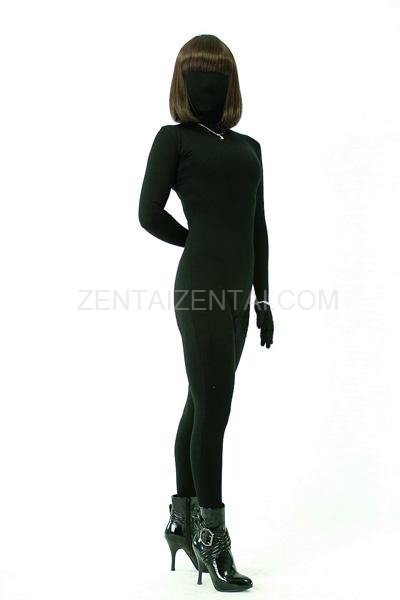 Cool Superior Classic Black Lycra Spandex Unisex Morph Zentai Suit