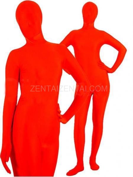 Red Lycra Spandex Unisex Catsuit