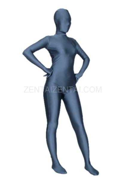 Suitable Pale Blue Lycra Spandex Morph Zentai Suit