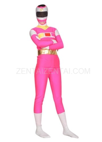 Shiny Metallic Lycra Super Hero Morph Zentai Suit