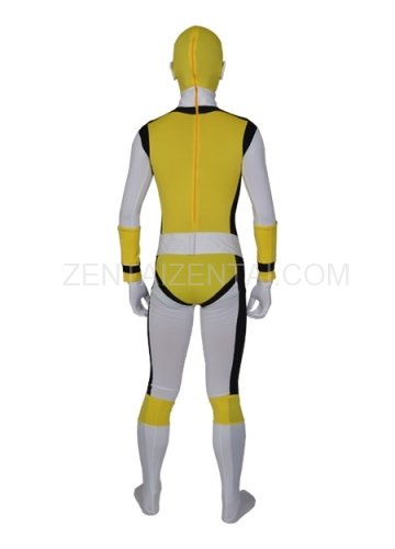 Yellow Lycra Spandex Men\'s Morph Zentai Suit