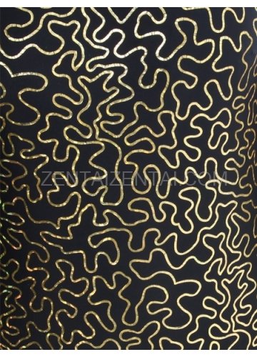 Quality Black Golden PVC Unisex Morph Zentai