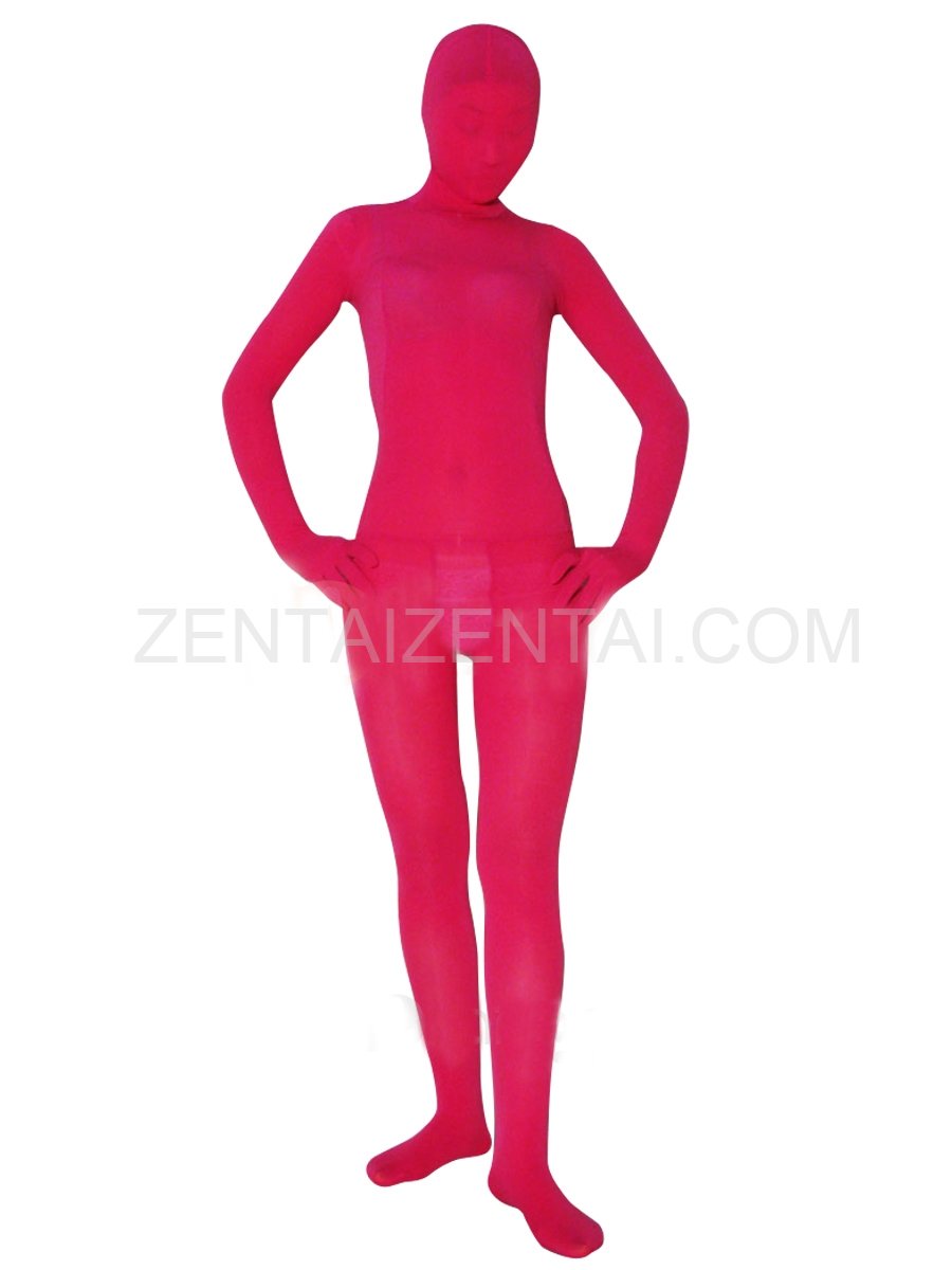 Popular Red Plum Velvet Unisex Morph Zentai Suit