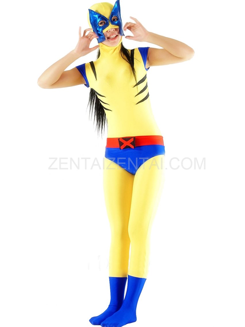 Lycra Spandex X-Men Wolverine Catsuit